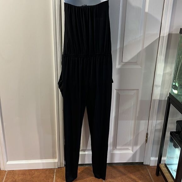 A|X Armani Exchange Strapless Black jumpsuit size M - Picture 4 of 11